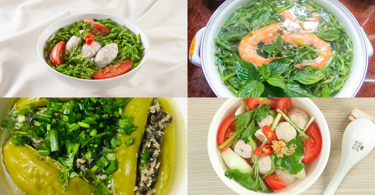 Món Canh 1: Canh Rau Đay Nấu Tôm